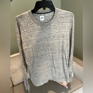 GAP Men's Crewneck Sweater in Light Gray